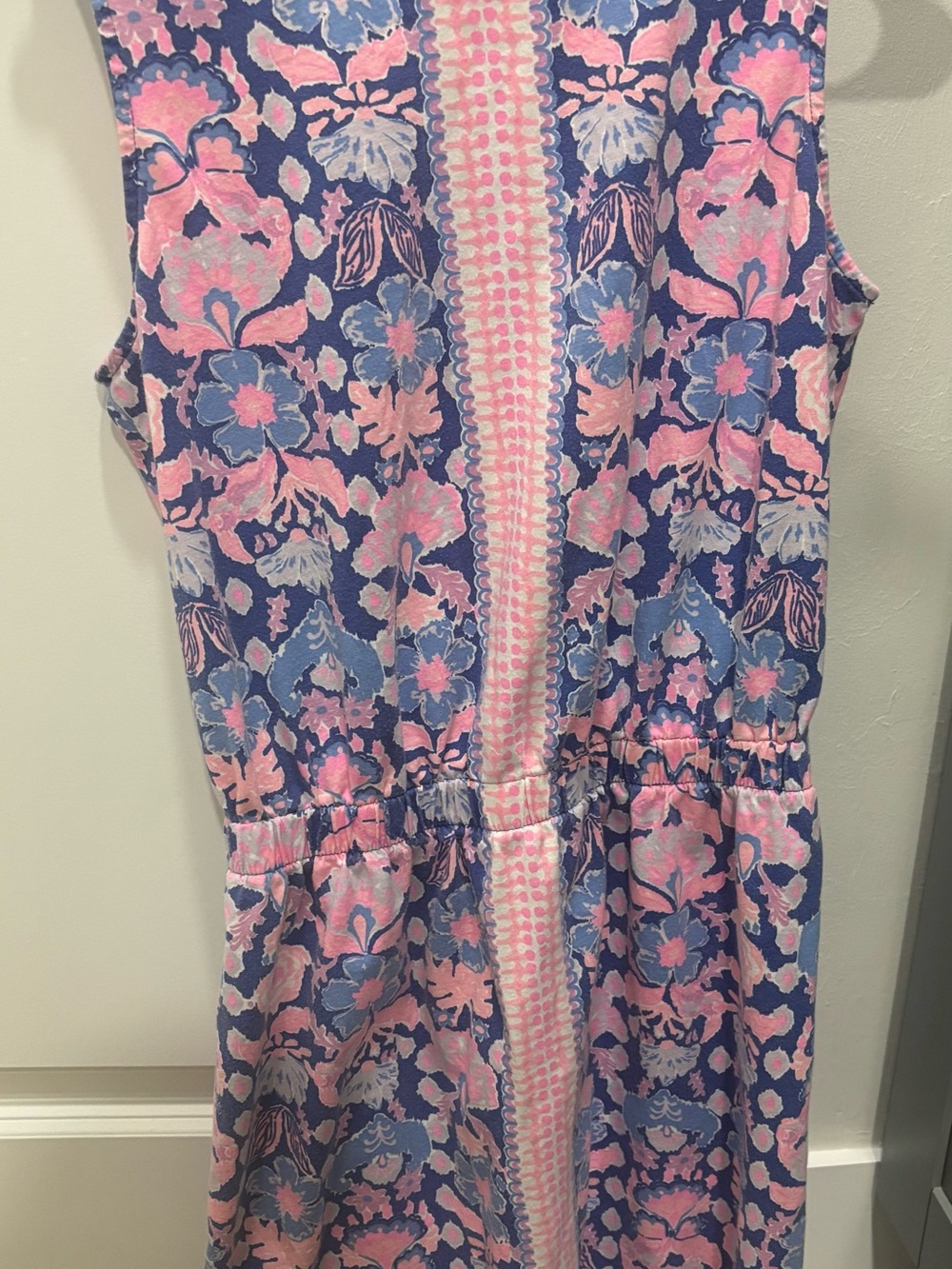 Lilly Pulitzer Pink & Blue Floral Sleeveless Dress